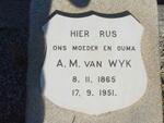 WYK A.M., van 1865-1951