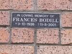 BODILL Frances 1926-2001