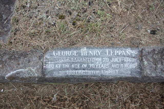 LEPPAN George Henry -1960