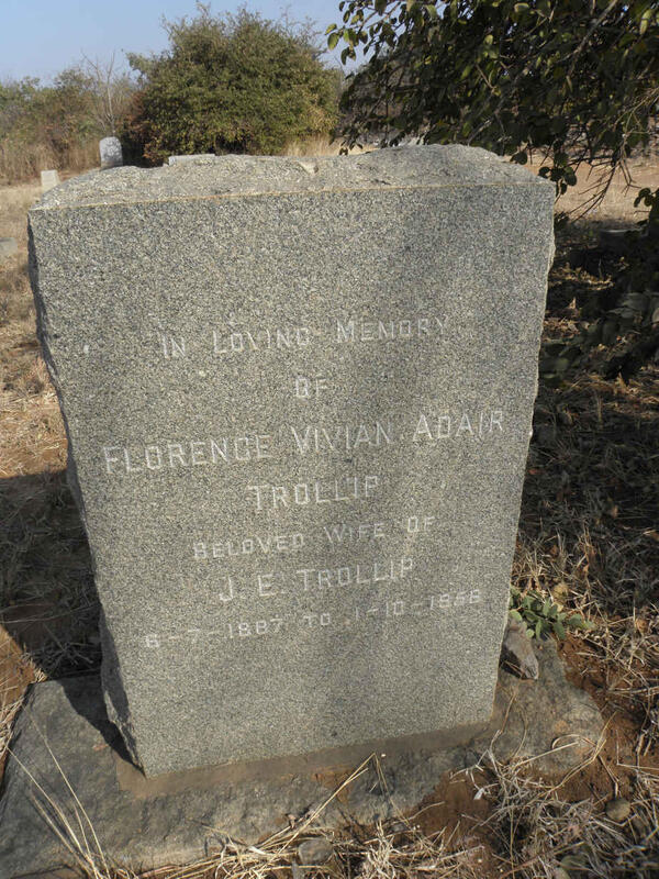TROLLIP Florence Vivian Adair 1887-1956