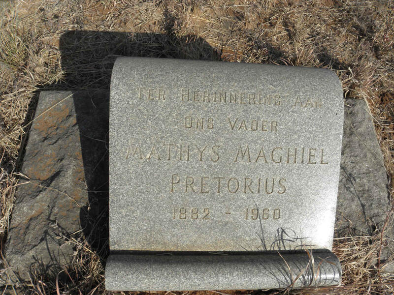 PRETORIUS Mathys Maghiel 1882-1960