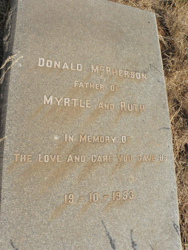 McPHERSON Donald -1953