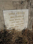 MACDONALD Lukia Cecelia 1879-1953