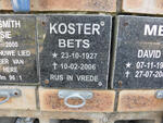 KOSTER Bets 1927-2006