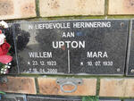 UPTON Willem 1923-2000 & Mara 1930-