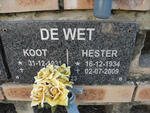 WET Koos, de 1931- & Hester 1934-2009