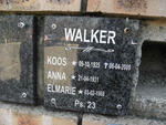 WALKER Koos 1925-2009 & Anna 1931- :: WALKER Elmarie 1968-