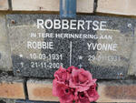 ROBBERTSE Robbie 1931-2008 & Yvonne 1931-