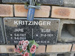 KRITZINGER Japie 1927-2009 & Elise 1931-