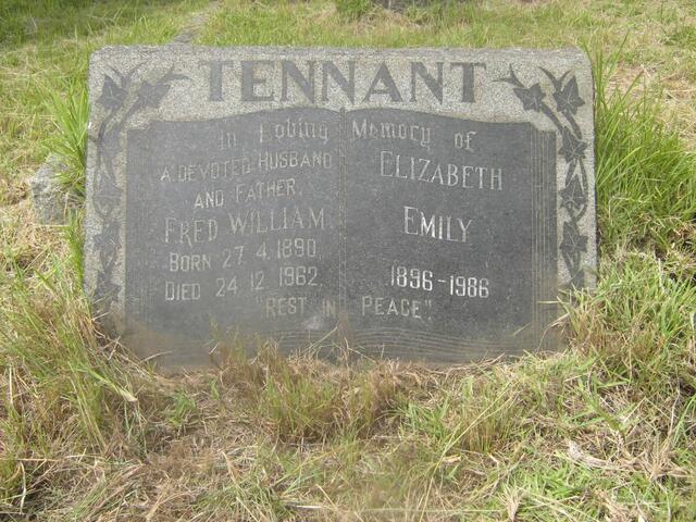 TENNANT Fred William 1890-1962 & Elizabeth Emily 1896-1986