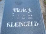 KLEINGELD Maria J. 1906-1996