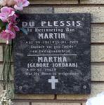 PLESSIS Martin, du 1943-2009 & Martha JORDAAN 1942-