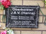 OBERHOLSTER J.S.V. 1941-2009