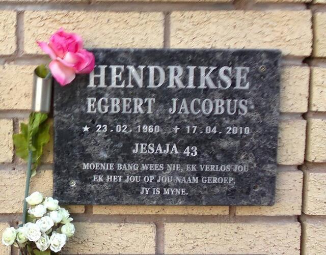 HENDRIKSE Egbert Jacobus 1960-2010