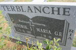 TERBLANCHE Hendrik J. 1925-1997 & Maria G.E. 1928-19??