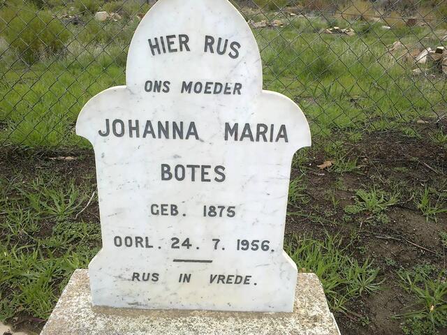 BOTES Johanna Maria nee DE VILLIERS 1875-1956