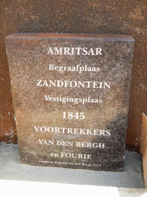 2. Amritsar Begraafplaas Zandfontein Vestigingsplaas 1845