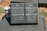 ? Joachim 1900-1981 & Hester 1904-1993