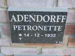 ADENDORFF Petronette 1932-