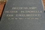 BREDENKAMP Hester Petronella nee ENGELBRECHT 1933-1992