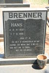 BRENNER Hans 1937-1981