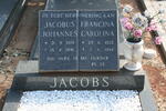 JACOBS Jacobus Johannes 1919-1991 & Francina Carolina 1922-1999