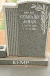 KEMP Gerhard Johan 1962-1987