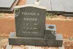 KRUGER Theunis G. 1917-1984