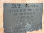 WARRICKER H.P. 1935-1999