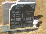 VISSER Hester Maria nee O`NEIL 1930-2011 :: HERBST Francisco Jose 1984-2013