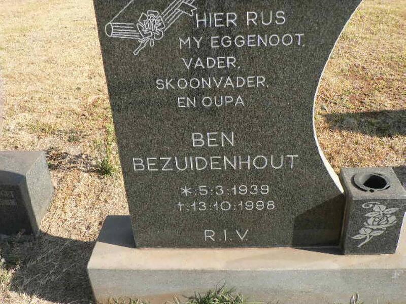 BEZUIDENHOUT Ben 1939-1998