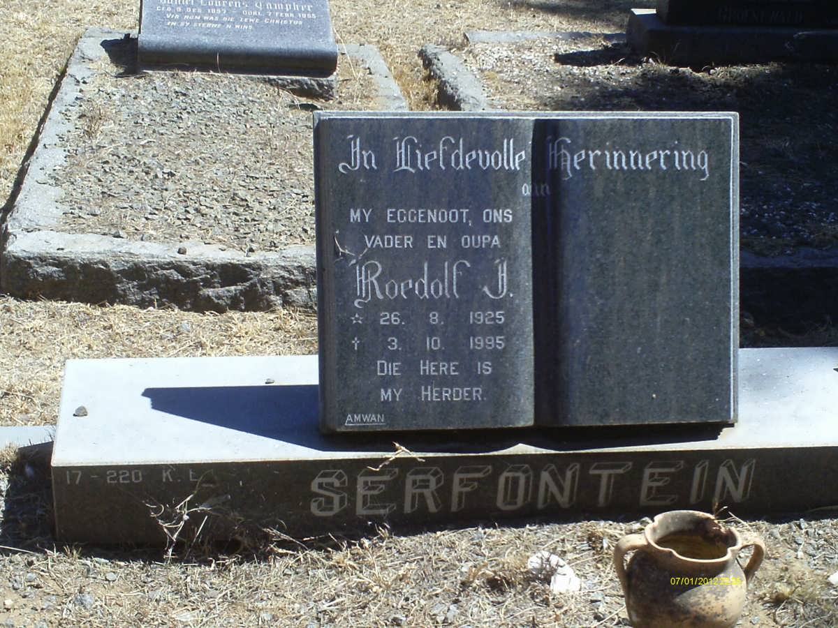 SERFONTEIN Roedolf J. 1925-1995