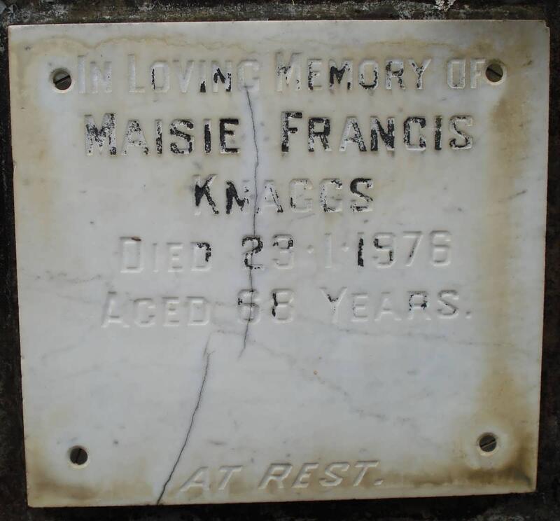 KNAGGS Maisie Francis -1976