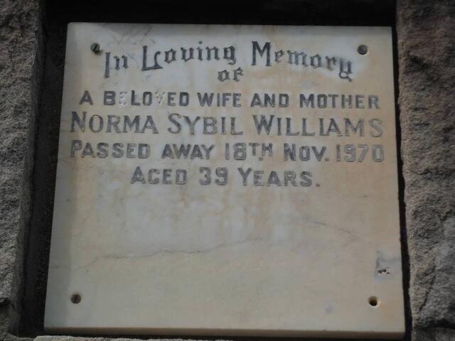 WILLIAMS Norma Sybil -1970