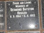 KRUGER Desmond Batston 1964-1993
