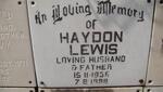 LEWIS Haydon 1935-1998