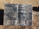 MOULDER George 1869-1950 & Maria Elizabeth BRONKHORST 1879-1957