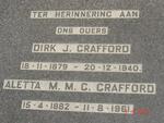 CRAFFORD Dirk J. 1879-1940 & Aletta M.M.C. 1882-1961