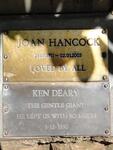 HANCOCK Joan 1911-2003 :: DEARY Ken -1990