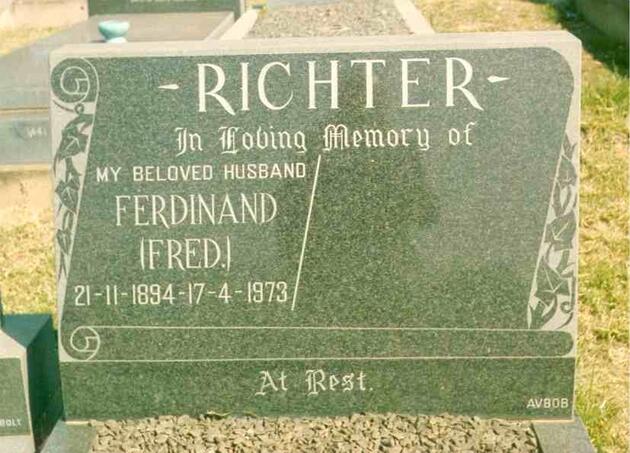 RICHTER Ferdinand 1894-1973