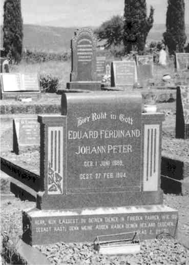 PETER Eduard Ferdinand Johann 1889-1964