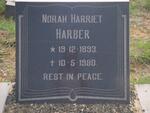 HARBER Norah Harriet 1893-1980