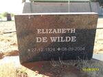 WILDE Elizabeth, de 1924-2004