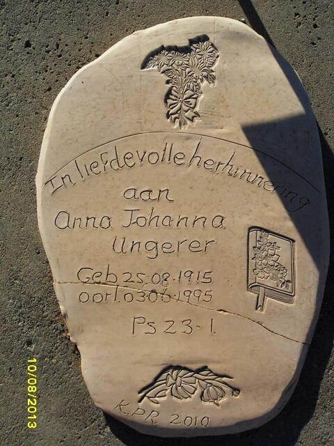 UNGERER Anna Johanna 1915-1995