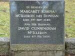 McILLERON David Cunningham -1956 & Margaret Robina DONNAN -1949