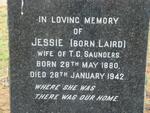 SAUNDERS Jessie nee LAIRD 1880-1942