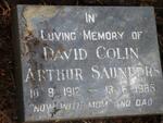 SAUNDERS David Colin Arthur 1912-1985