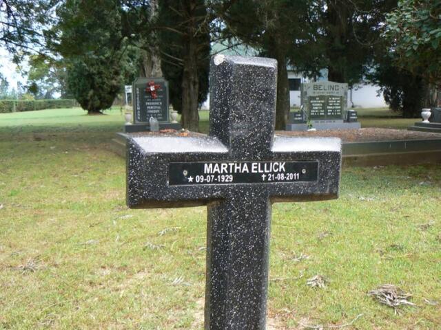 ELLICK Martha 1929-2011