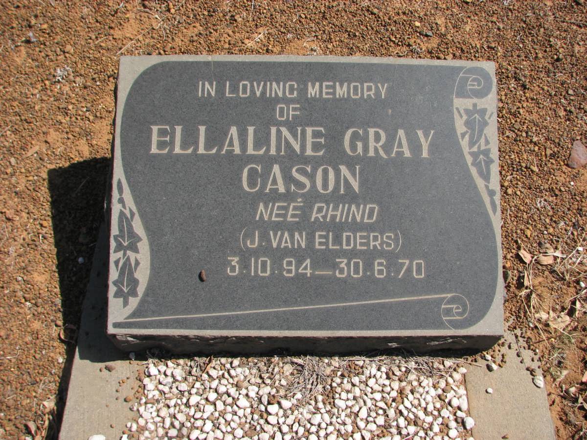 CASON Ellaline Gray nee RHIND 1894-1970