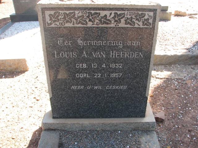 HEERDEN Louis A., van 1932-1957